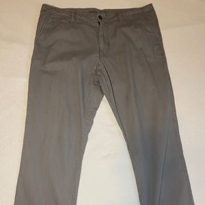 Grey Broken-In Stretch Chino Pants